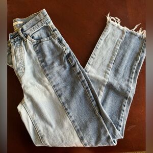 PACSUN Two Toned High Waisted Mom Jeans Size 22